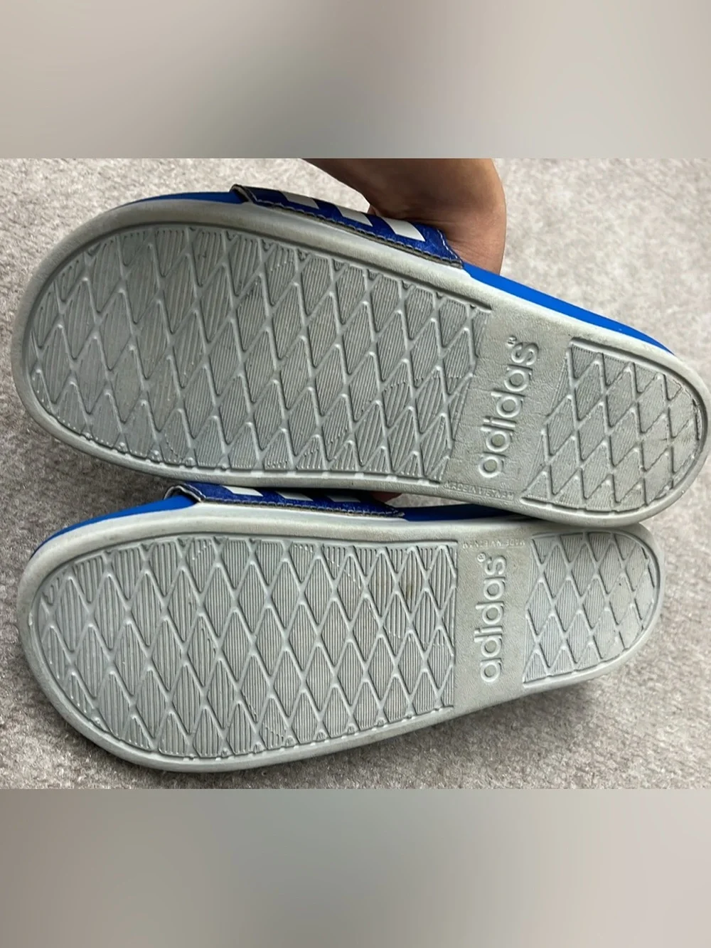 Adidas Blue Slides kids size 5